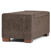 Bretton - Lift Top Storage Ottoman - Deep Umber Brown - R&R Furniture Gallery (Fountain Valley, CA)