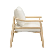 Dixie - Chenille Velvet Accent Chair - Cream - R&R Furniture Gallery (Fountain Valley, CA)