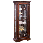 Addy - Curio Cabinet - Cherry - R&R Furniture Gallery (Fountain Valley, CA)