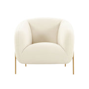 Kandra - Shearling Accent Chair - Cream - R&R Furniture Gallery (Fountain Valley, CA)