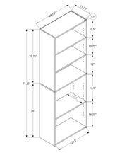 Bookshelf, Bookcase, 6 Tier, For Office, Transitional - R&R Furniture Gallery (Fountain Valley, CA)