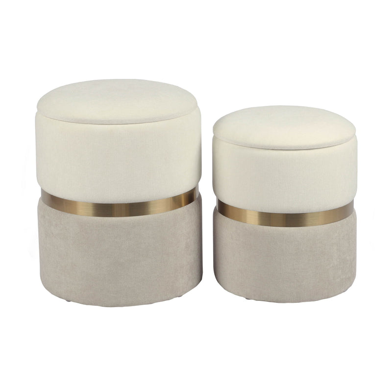 Gigi - Storage Ottoman (Set of 2) - R&R Furniture Gallery (Fountain Valley, CA)