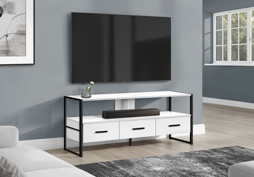 TV Stand, Console, Media Entertainment Center, Storage Drawers, Modern - R&R Furniture Gallery (Fountain Valley, CA)