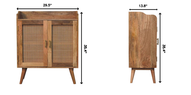 Larissa - T Bar Raised Cabinet - Brown - R&R Furniture Gallery (Fountain Valley, CA)