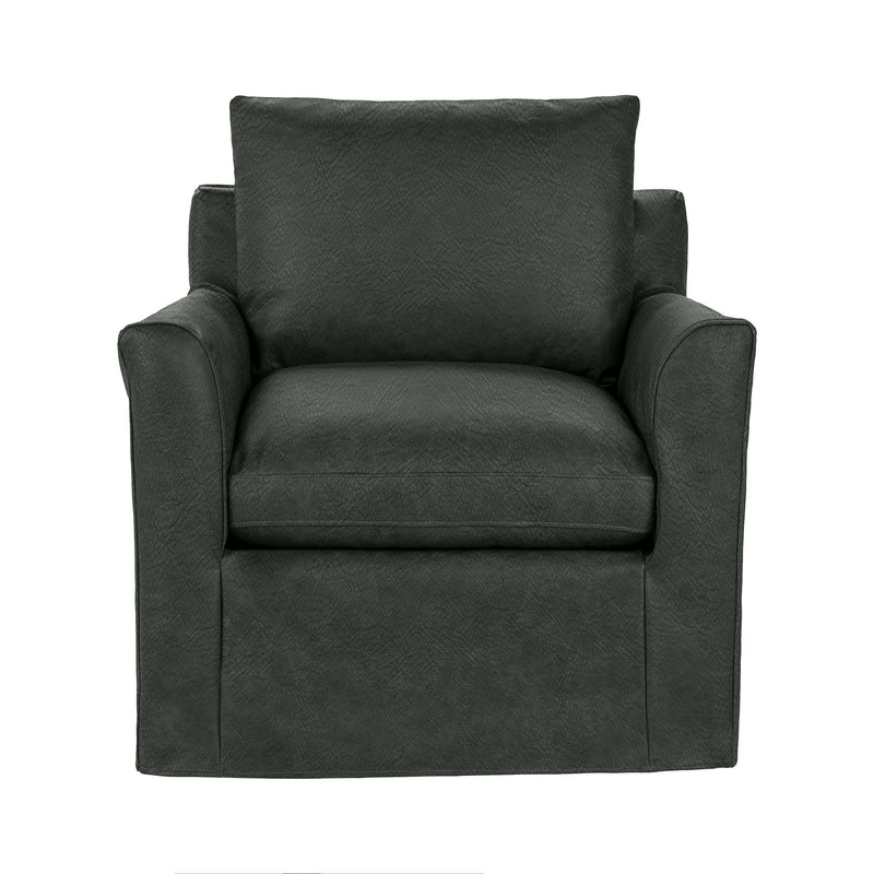 Classic Home Cassiano swivel chair with a cushioned seat, wooden base, and modern design perfect for living or office spaces.