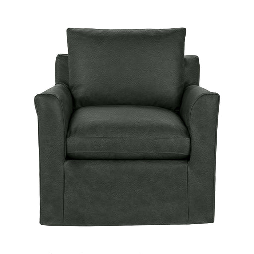 Classic Home Cassiano swivel chair with a cushioned seat, wooden base, and modern design perfect for living or office spaces.