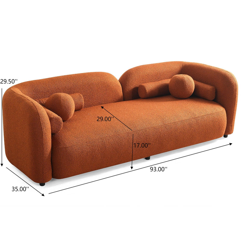 Donna - Japandi Style, Boucle Sofa - R&R Furniture Gallery (Fountain Valley, CA)