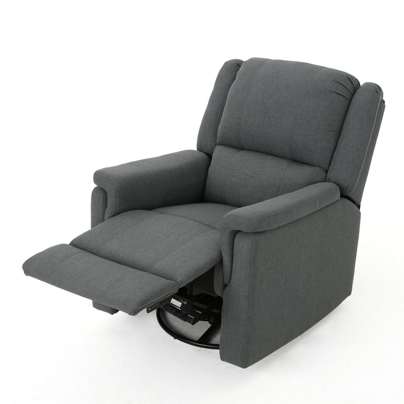 Glider Recliner With Swivel, Manual Reclining Chair - R&R Furniture Gallery (Fountain Valley, CA)