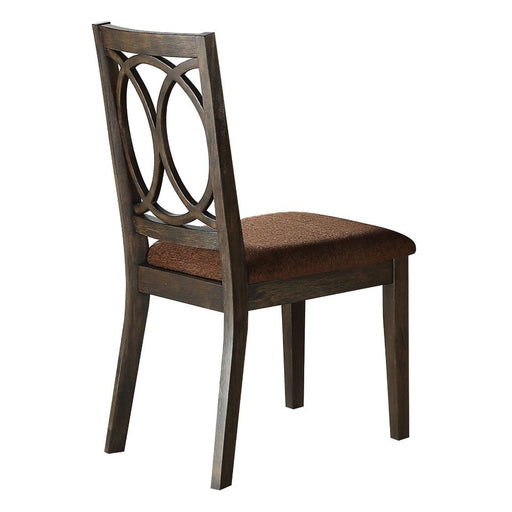 Jameson - Side Chair (Set of 2) - Brown Fabric & Espresso - R&R Furniture Gallery (Fountain Valley, CA)