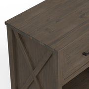 Ela - Bedside Table - Smoky Brown - R&R Furniture Gallery (Fountain Valley, CA)