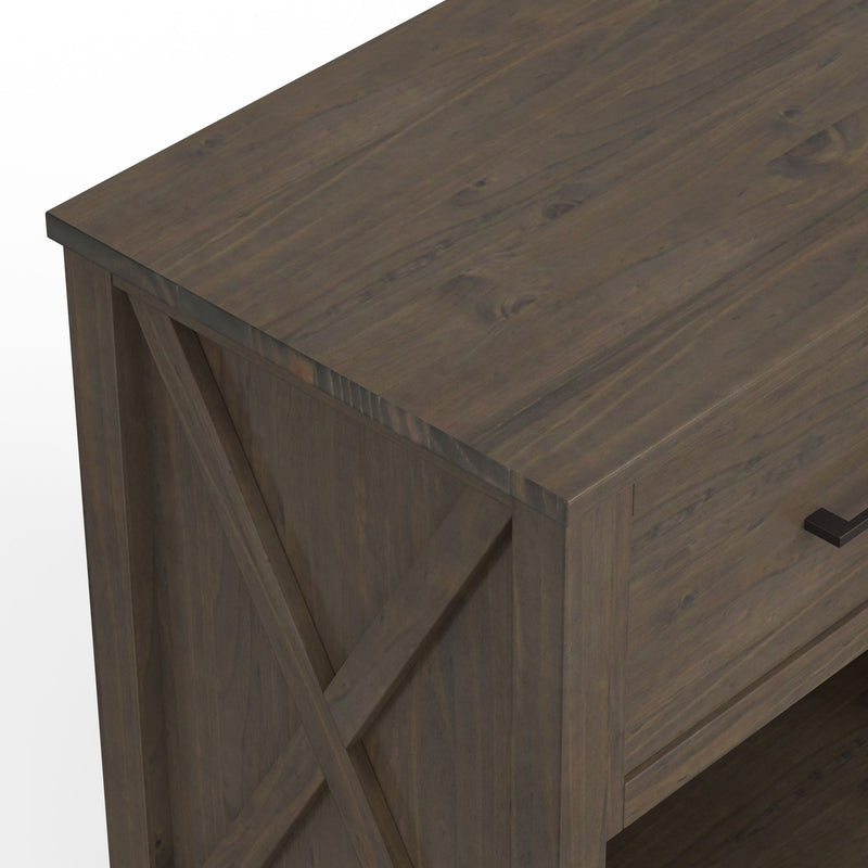Ela - Bedside Table - Smoky Brown - R&R Furniture Gallery (Fountain Valley, CA)