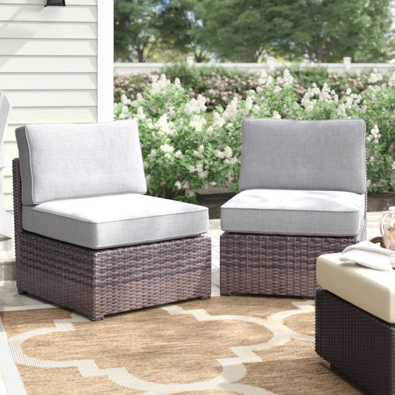 Armless Patio Chair With Cushions - R&R Furniture Gallery (Fountain Valley, CA)