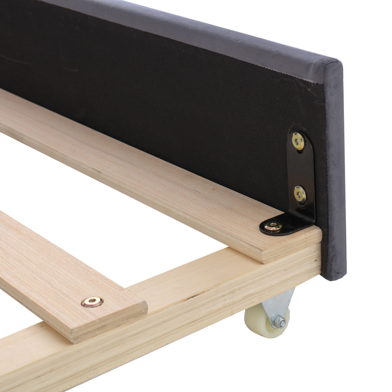 Upholstered Bed With Storage And Twin Trundle, USB Charging Ports - R&R Furniture Gallery (Fountain Valley, CA)