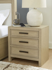 Calmoro - Three Drawer Night Stand - Gray - R&R Furniture Gallery (Fountain Valley, CA)