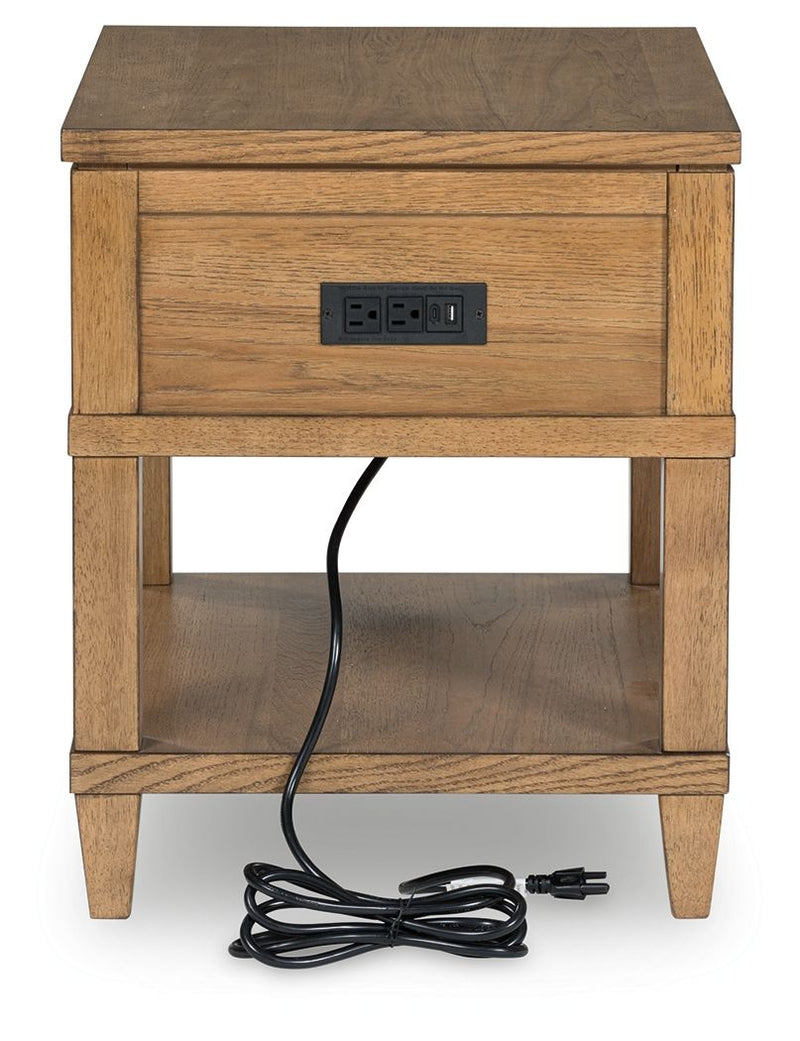 Sharlance - Rectangular End Table - Light Brown - R&R Furniture Gallery (Fountain Valley, CA)