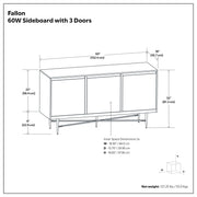 Fallon - Sideboard Buffet - Natural - R&R Furniture Gallery (Fountain Valley, CA)