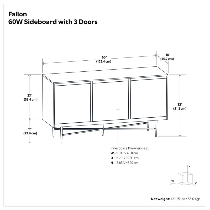 Fallon - Sideboard Buffet - Natural - R&R Furniture Gallery (Fountain Valley, CA)