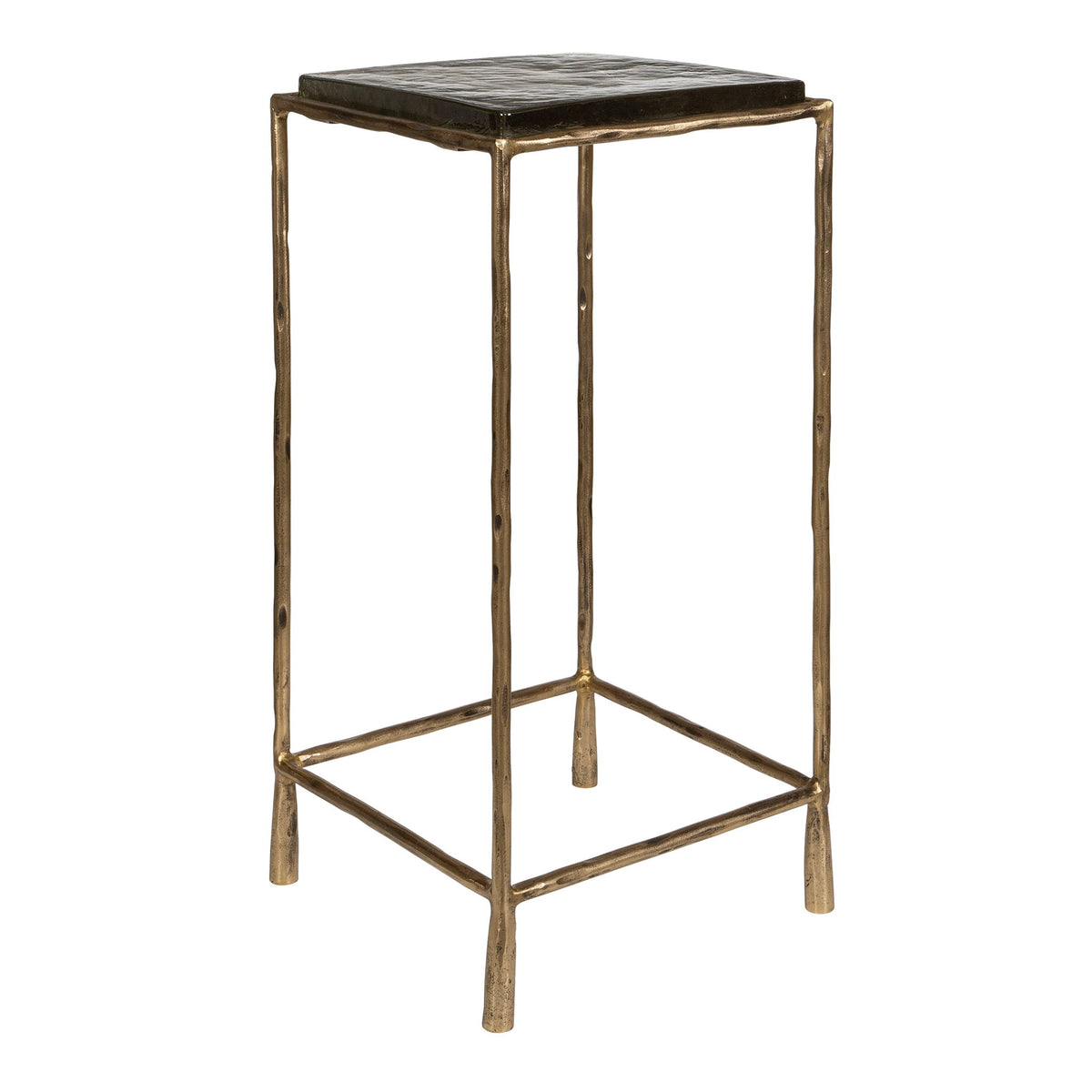 Ovard - Antiqued Accent Table - Bronze