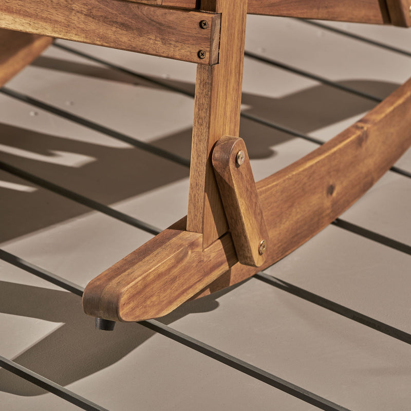 Outdoor Adirondack Rocking Chair With Hand Crafted Details - R&R Furniture Gallery (Fountain Valley, CA)
