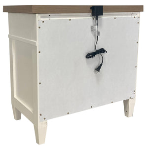Americana Modern Bedroom - 2 Drawer Nightstand