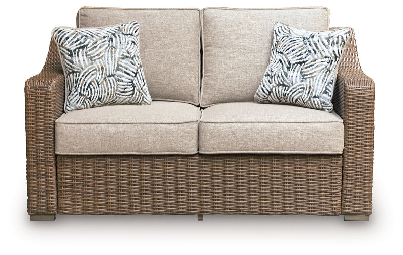 Laguna Heights - Loveseat With Cushion - Beige - R&R Furniture Gallery (Fountain Valley, CA)