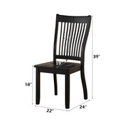Renske - Side Chair (Set of 2) - Black - R&R Furniture Gallery (Fountain Valley, CA)