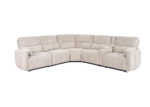 Modesto - Modular Power Reclining Sectional With Power Adjustable Headrests - R&R Furniture Gallery (Fountain Valley, CA)