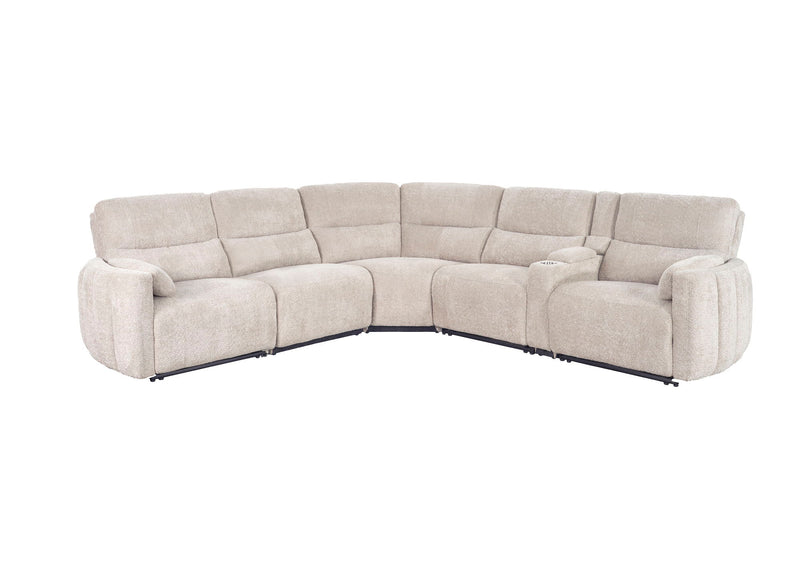 Modesto - Modular Power Reclining Sectional With Power Adjustable Headrests - R&R Furniture Gallery (Fountain Valley, CA)