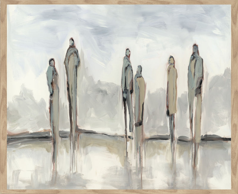 Stance - 48" x 72" Painting By Buddy Whitlock - Light Blue - R&R Furniture Gallery (Fountain Valley, CA)