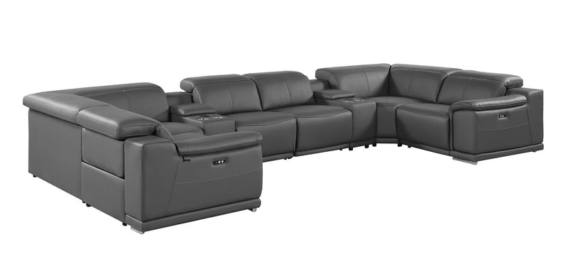 9762 - 8-Piece U-Shaped Sectional Sofa With 4 Power Recliner