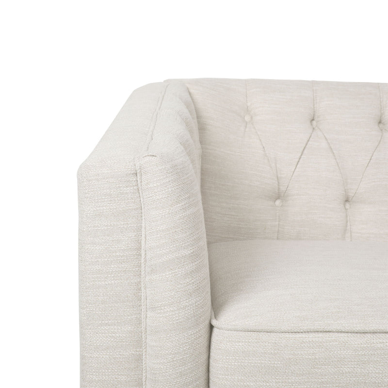 Sophisticated Loveseat With Diamond Stitched Detailing - R&R Furniture Gallery (Fountain Valley, CA)