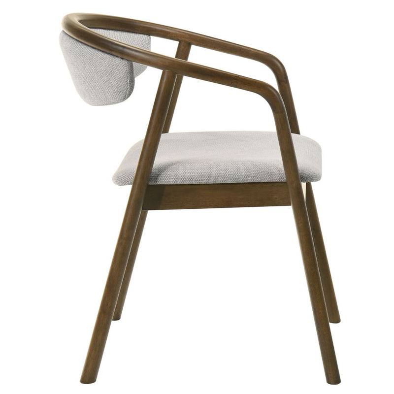 Delina - Side Chair - Walnut - R&R Furniture Gallery (Fountain Valley, CA)