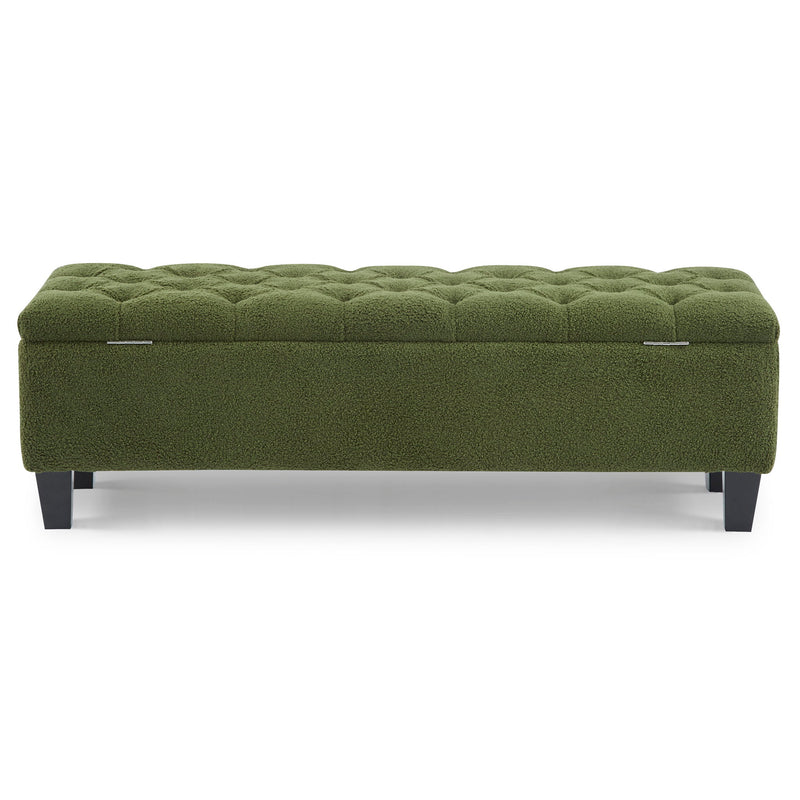 Ottoman Bench & Storage - Green - R&R Furniture Gallery (Fountain Valley, CA)