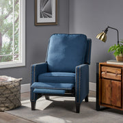 Contemporary Wide Manual Standard Recliner - R&R Furniture Gallery (Fountain Valley, CA)