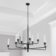 Madeline - Chandelier - Matte Black - R&R Furniture Gallery (Fountain Valley, CA)