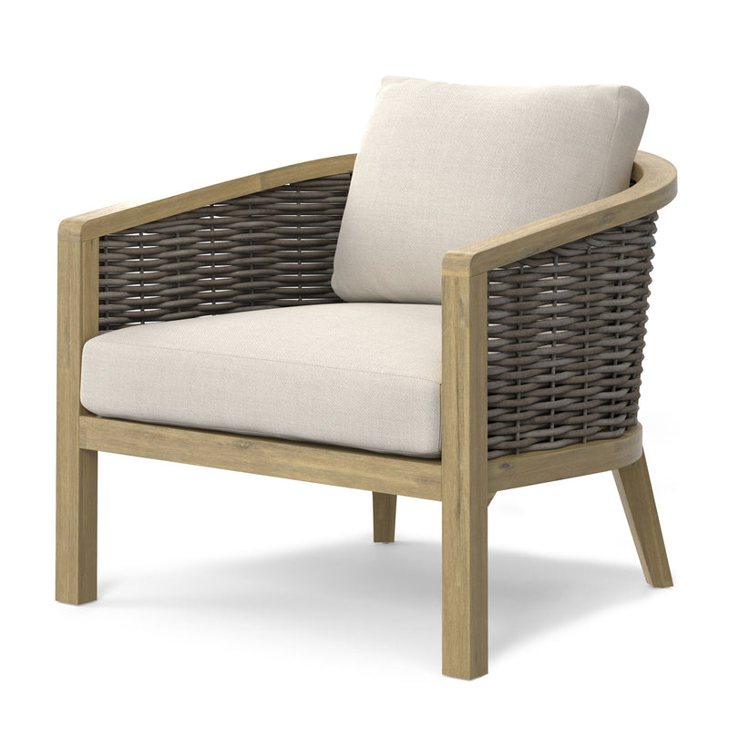 Parkside - Outdoor Conversation Chair (Set of 2) - Natural - R&R Furniture Gallery (Fountain Valley, CA)