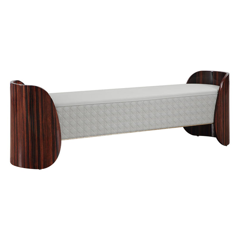 Jamonica - Bench - Gray & Dark Brown - R&R Furniture Gallery (Fountain Valley, CA)