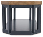 Landocken - Occasional Table Set (Set of 3) - Brown / Blue - R&R Furniture Gallery (Fountain Valley, CA)