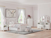 Kozlani - Vanity With Mirror - White - R&R Furniture Gallery (Fountain Valley, CA)