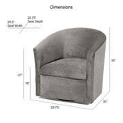 Eden - Swivel Chair With Upholstery And Hardwood Frame - R&R Furniture Gallery (Fountain Valley, CA)