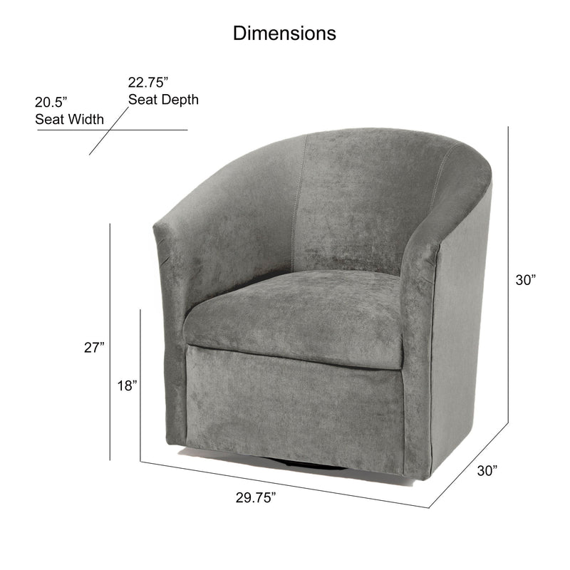 Eden - Swivel Chair With Upholstery And Hardwood Frame - R&R Furniture Gallery (Fountain Valley, CA)