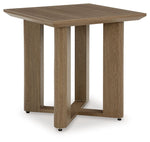 Serene Bay - Square End Table - Dark Brown - R&R Furniture Gallery (Fountain Valley, CA)