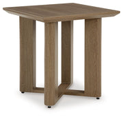 Serene Bay - Square End Table - Dark Brown - R&R Furniture Gallery (Fountain Valley, CA)