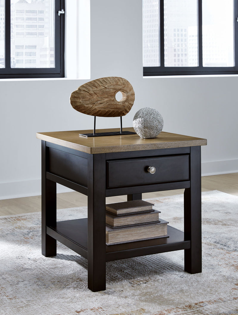 Drazmine - Rectangular End Table - Brown - R&R Furniture Gallery (Fountain Valley, CA)