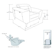 989 - Power Reclining Chair With Power Headrest - R&R Furniture Gallery (Fountain Valley, CA)