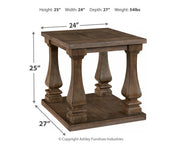 Johnelle - Rectangular End Table - Gray - R&R Furniture Gallery (Fountain Valley, CA)