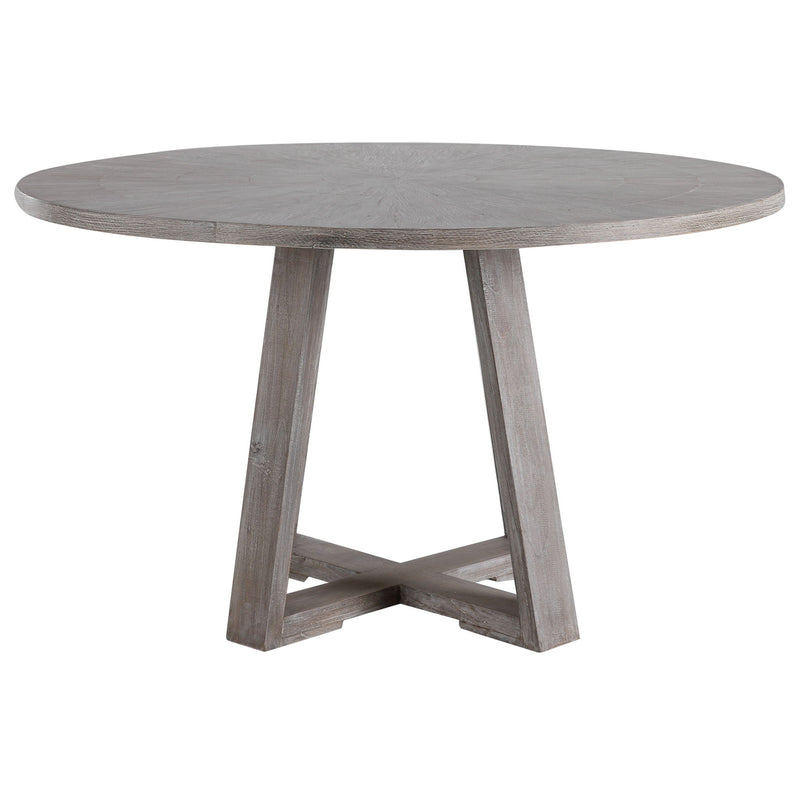 Uttermost Gidran dining table with a sleek wooden surface and modern design, perfect for contemporary dining rooms.