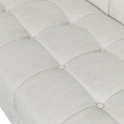 Contemporary Mid-Century Charm 3 Seater Sofa With Button Tufted Waffle Stitching - R&R Furniture Gallery (Fountain Valley, CA)