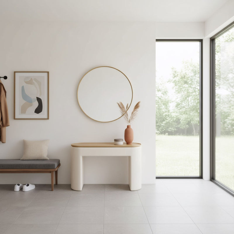 Oskar Lift Top Console Table in Barley