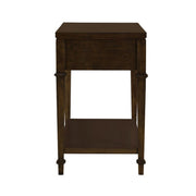 Kenna - Nightstand With Storage - Dark Coffee - R&R Furniture Gallery (Fountain Valley, CA)